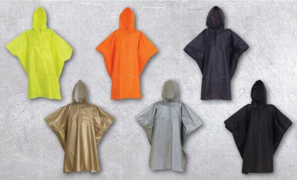 Set van 25 oranje poncho's maat L/XL, bedrukt met (DTF technologie voor haar scherpe afdrukken) met uw eigen bedrijfslogo op de linkerborst. - Image 5