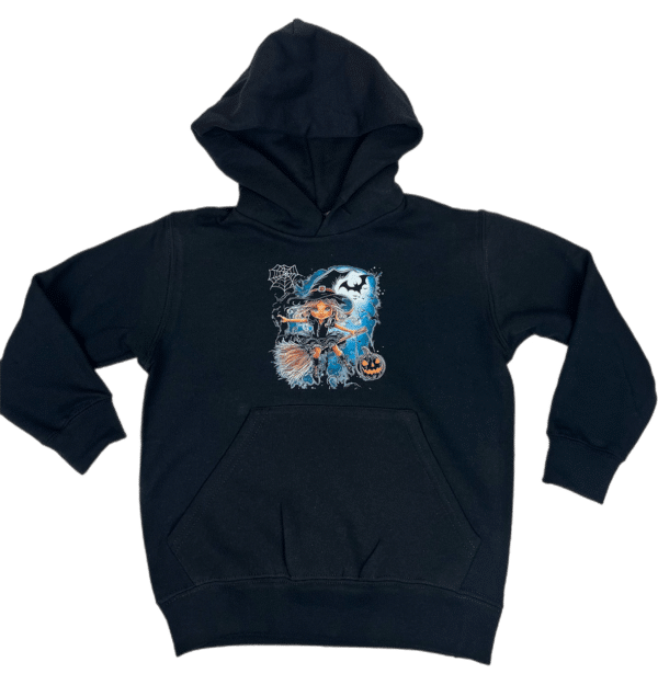 Halloween Hoodie zwart voor kinderen. - Image 3